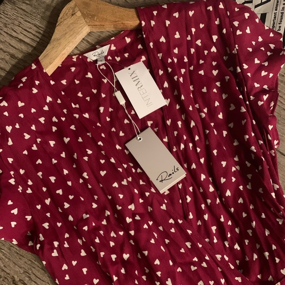Rails Koreen Hearts Wrap Dress. PRICE FIRM. - Picture 9 of 14
